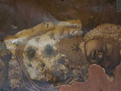 Sulla destra, in un quadro, ecco un�immagine della Madonna Bambina